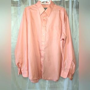 Men's salmon 17 1/2 dress shirt